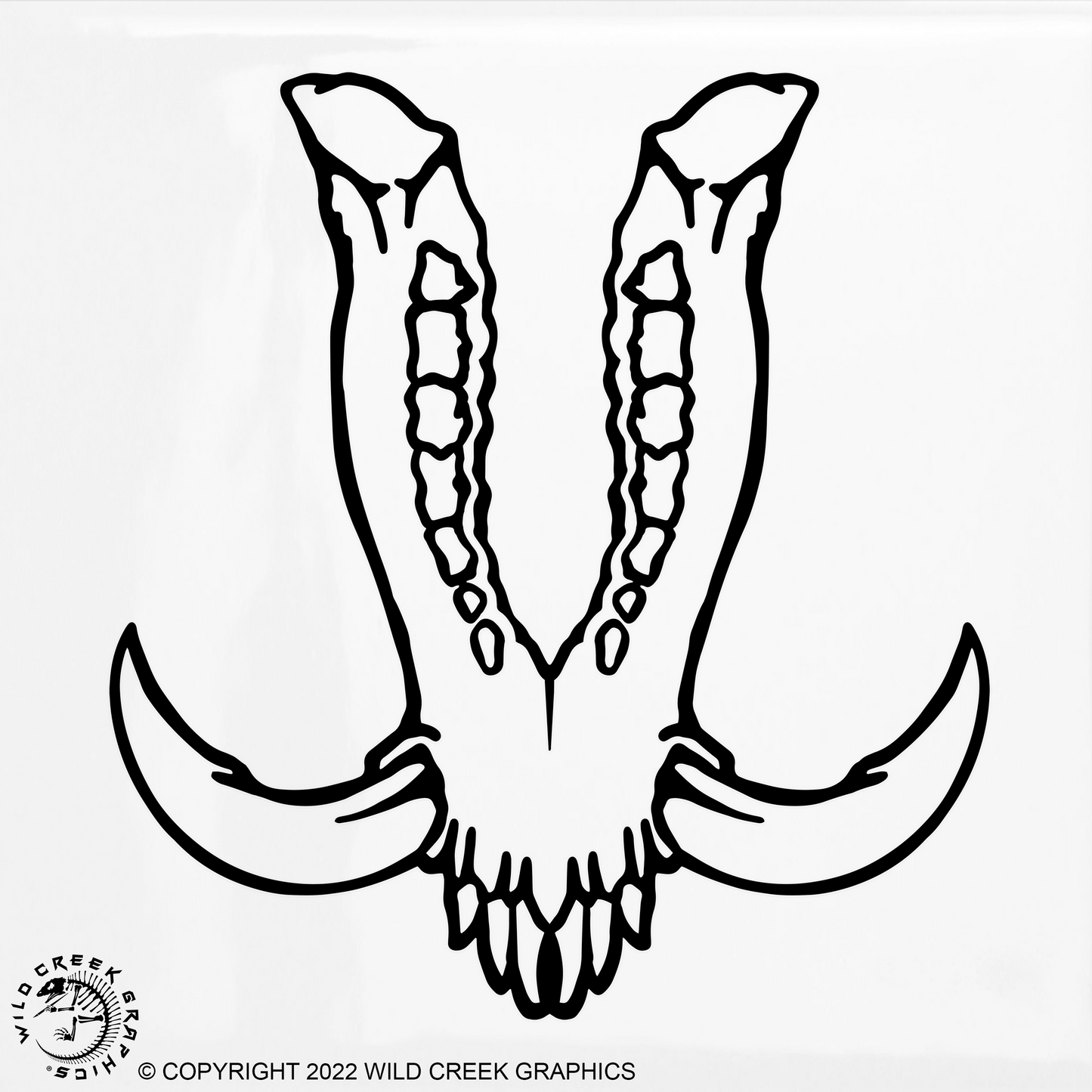 Wild Boar Jaw Graphic - Wild Creek Graphics®