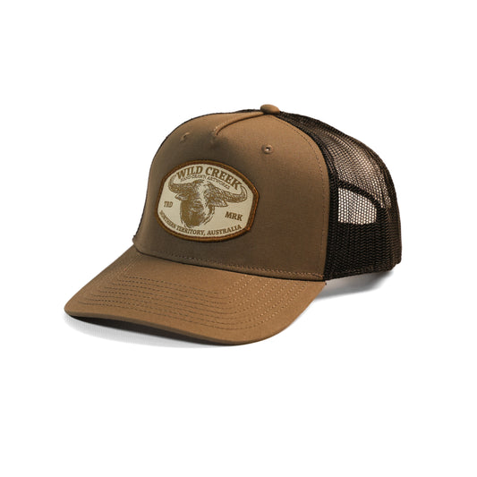 Wild Creek® - Patched Buffalo Trucker Cap (High-Profile)