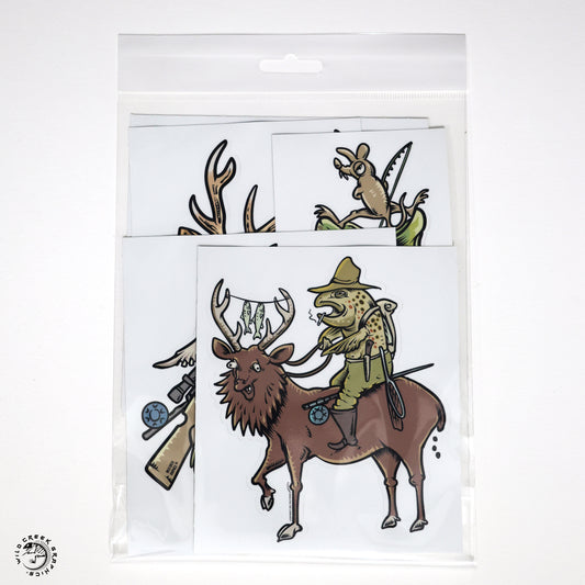 Sambar vs. Trout Sticker Pack - Wild Creek Graphics®