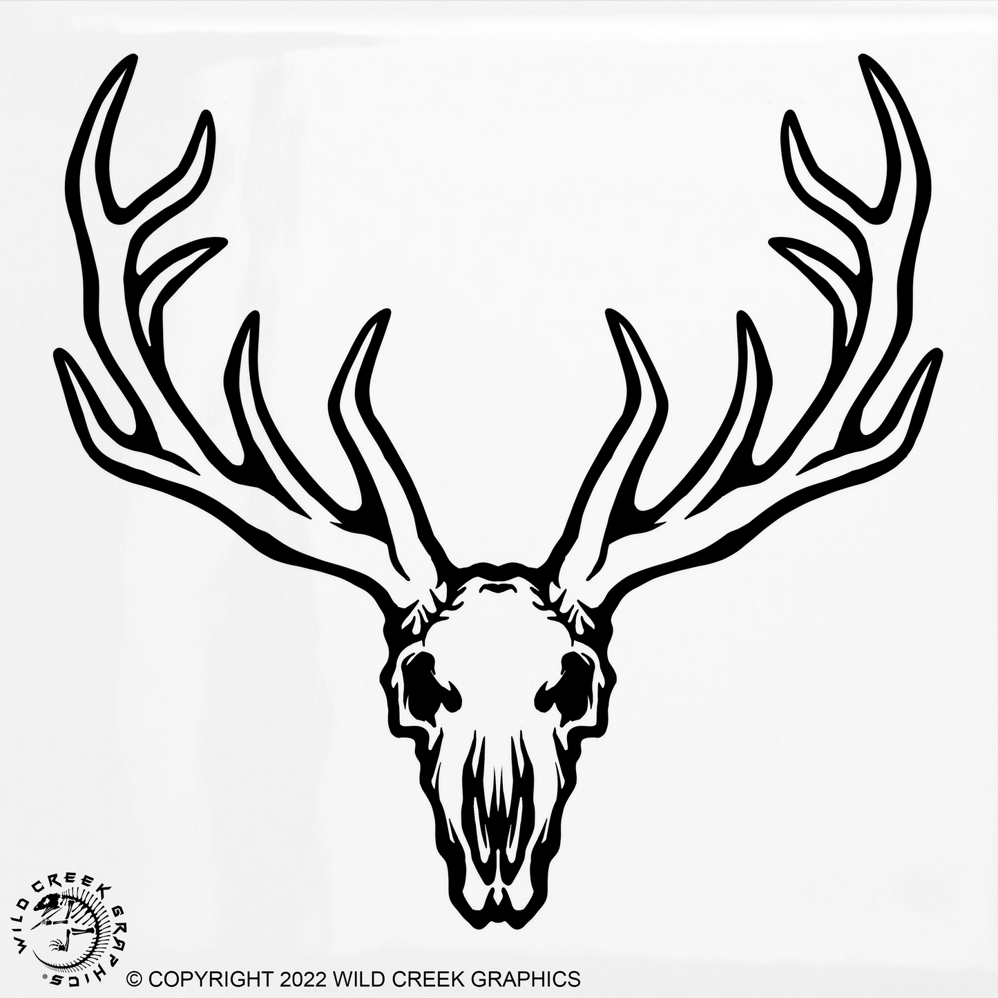 Large Red Stag Graphic - Wild Creek Graphics®